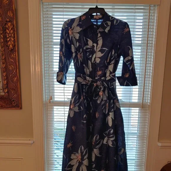 sachin and babi light blue dress Teri Jon by Rickie Freeman Navy Lace Bodice Chiffon Maxi Gown 3/4 Sleeve  NWT